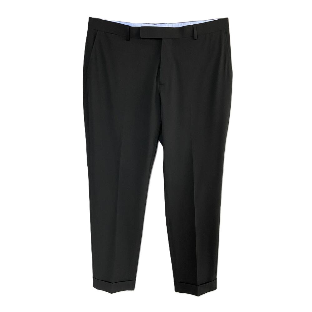 Polo Ralph Lauren Pant Men's 40"x32" Performance Suit Trouser Solid Black NEW